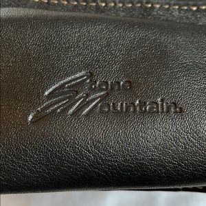 Black leather Stone Mountain shoulder bag